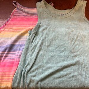 Two girls tank tops size 7.